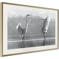 Arkiio Affisch Heron Love [Poster] 60x40 Poster